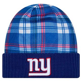 Men's New Era Royal New York Giants Sideline Statement Cuffed Knit Hat