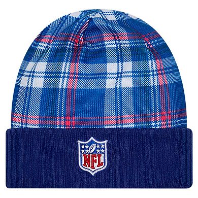 Men's New Era Royal New York Giants Sideline Statement Cuffed Knit Hat
