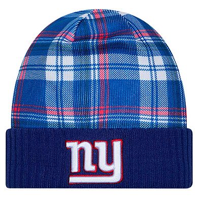Men's New Era Royal New York Giants Sideline Statement Cuffed Knit Hat