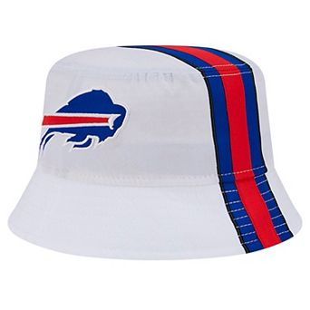 Men's New Era White Buffalo Bills Helmet Bucket Hat