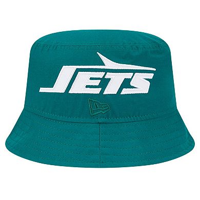 Men's New Era Green New York Jets Helmet Bucket Hat