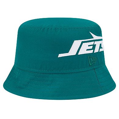 Men's New Era Green New York Jets Helmet Bucket Hat