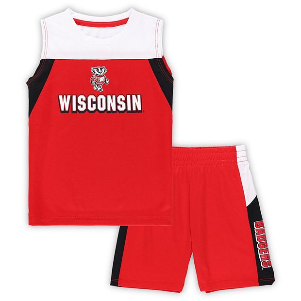 Toddler Colosseum Red Wisconsin Badgers Ozone Tank Top Shorts Set