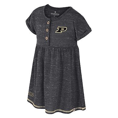 Girls Toddler Colosseum Black Purdue Boilermakers Fleet Dress