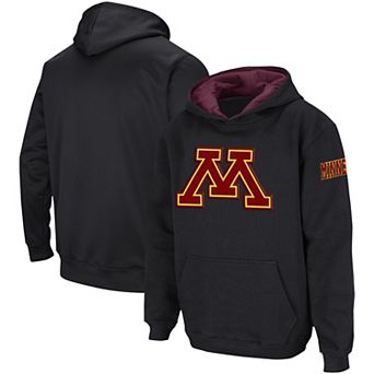 Youth Colosseum Black Minnesota Golden Gophers Big Logo Pullover Hoodie