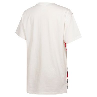 Youth Outerstuff White Oklahoma Sooners Let's Get Loud Oversized T-Shirt