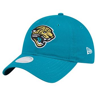 Women's New Era Teal Jacksonville Jaguars Throwback Main Core Classic 2.0 9TWENTY Adjustable Hat