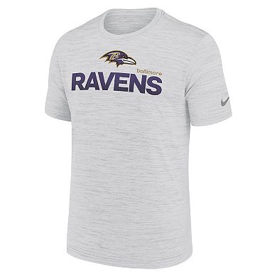 Men's Nike White Baltimore Ravens Blitz Velocity Modern Performance T-Shirt