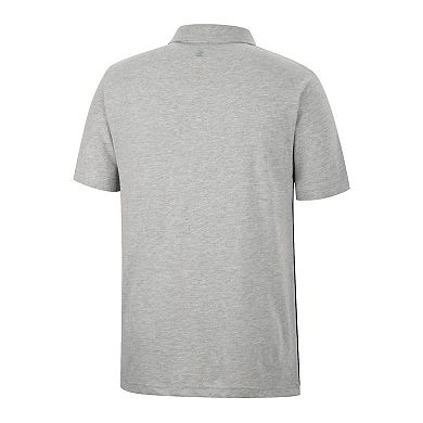 Men's Colosseum Navy/Heather Gray Notre Dame Fighting Irish Caddie Lightweight Polo