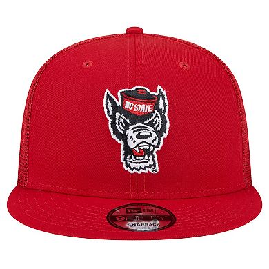 Men's New Era Red NC State Wolfpack Trucker 9FIFTY Snapback Hat