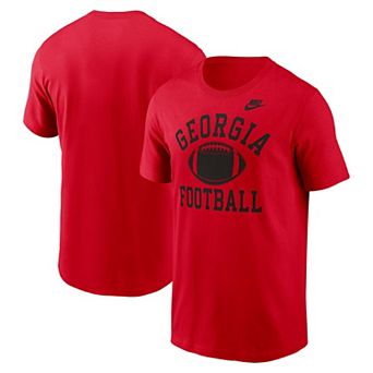 Men's Nike Red Georgia Bulldogs Legacy Football Icon T-Shirt