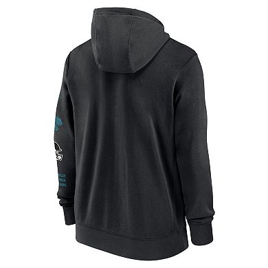 Men's Nike Black Jacksonville Jaguars Club Full-Zip Hoodie Jacket