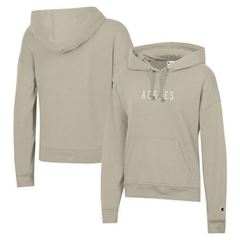 Women's Champion Cream Texas A&M Aggies Wordmark Powerblend Pullover Hoodie