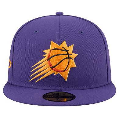 Men's New Era Purple Phoenix Suns Throwback Pennant 59FIFTY Fitted Hat