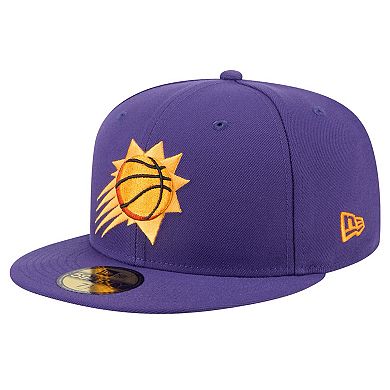 Men's New Era Purple Phoenix Suns Throwback Pennant 59FIFTY Fitted Hat