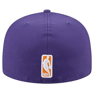 Men's New Era Purple Phoenix Suns Throwback Pennant 59FIFTY Fitted Hat