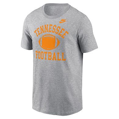 Men's Nike Heather Gray Tennessee Volunteers Legacy Football Icon T-Shirt