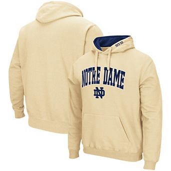 Men's Colosseum Vegas Gold Notre Dame Fighting Irish Arch & Logo 3.0 Pullover Hoodie