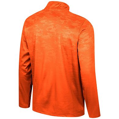 Men's Colosseum Orange Oregon State Beavers The Machine Half-Zip Jacket