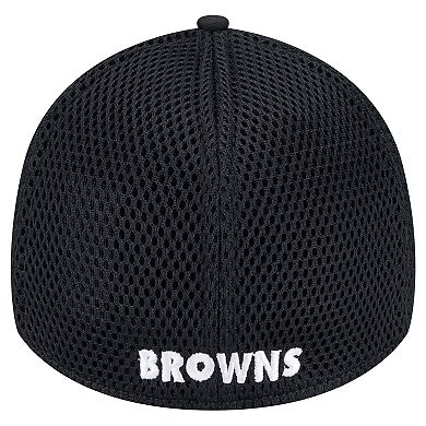 Men's New Era Black Cleveland Browns Main Neo 39THIRTY Flex Hat