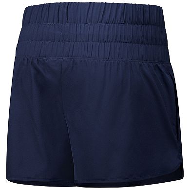 Women's Champion Navy Notre Dame Fighting Irish Tailgate Her Woven Shorts
