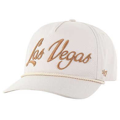 Men's '47 Cream Las Vegas Raiders Overhand Hitch Adjustable Hat