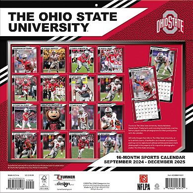 Ohio State Buckeyes 2024-2025 12�۝ x 12�۝ Team Wall Calendar