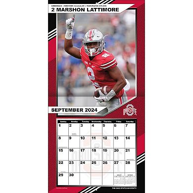 Ohio State Buckeyes 2024-2025 12�۝ x 12�۝ Team Wall Calendar