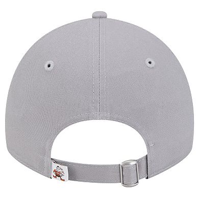 Women's New Era Gray Cleveland Browns Main 9TWENTY Adjustable Hat
