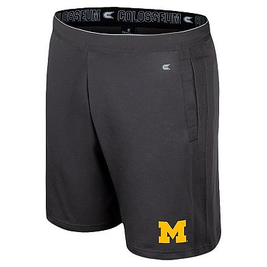 Men's Colosseum Charcoal Michigan Wolverines Forget Shorts