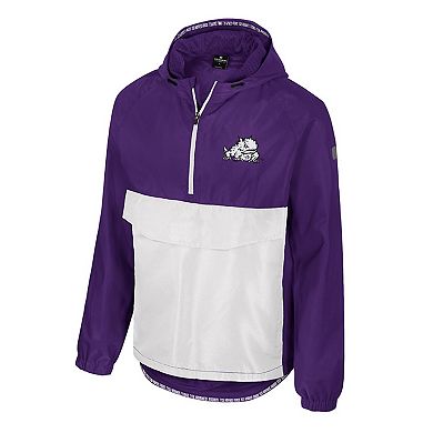 Men's Colosseum Purple TCU Horned Frogs Reloaded Anorak Half-Zip Jacket