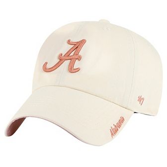 Women's '47 Cream Alabama Crimson Tide Dusty Miata Clean Up Adjustable Hat