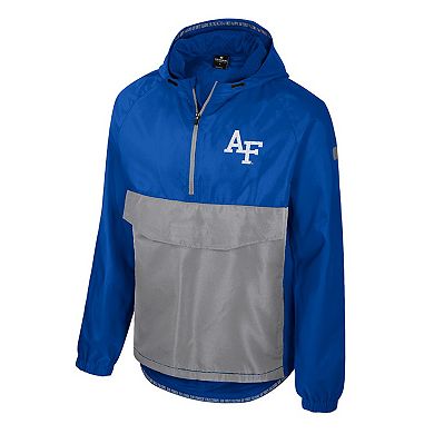 Men's Colosseum Royal Air Force Falcons Reloaded Anorak Half-Zip Jacket