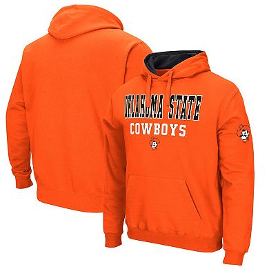 Men's Colosseum Orange Oklahoma State Cowboys Sunrise Pullover Hoodie