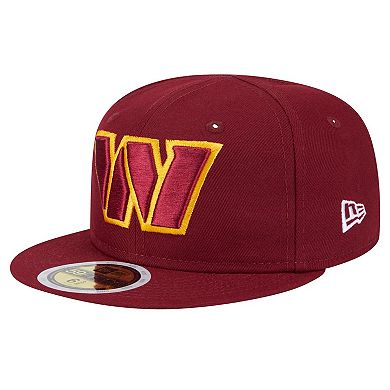 Youth New Era Burgundy Washington Commanders Main 59FIFTY Fitted Hat
