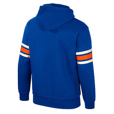 Men's Colosseum Royal Florida Gators Saluting Pullover Hoodie