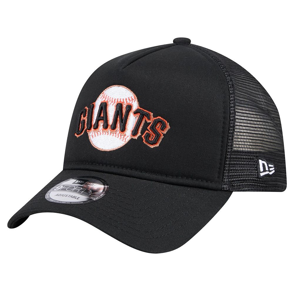 Men's New Era Black San Francisco Giants 9FORTY AFrame Trucker