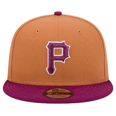Men's New Era Brown Pittsburgh Pirates Color Pack Two Tone 9FIFTY Snapback Hat