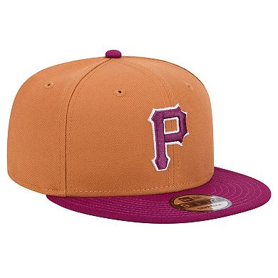Men's New Era Brown Pittsburgh Pirates Color Pack Two Tone 9FIFTY Snapback Hat