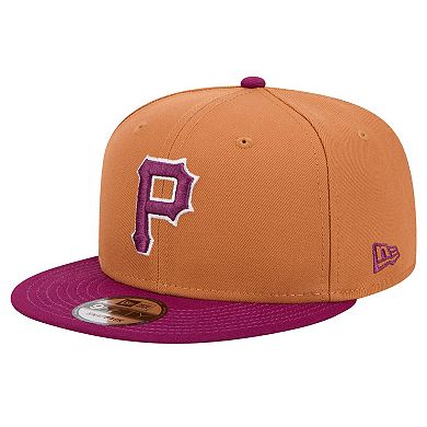 Men's New Era Brown Pittsburgh Pirates Color Pack Two Tone 9FIFTY Snapback Hat