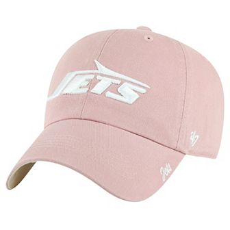 Women's '47 Pink New York Jets Ballpark Cheer Dusty Rose Clean Up Adjustable Hat