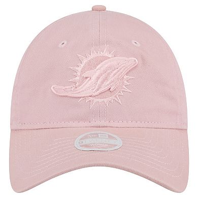 Women's New Era Light Pink Miami Dolphins Main 9TWENTY Adjustable Hat