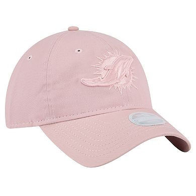 Women's New Era Light Pink Miami Dolphins Main 9TWENTY Adjustable Hat