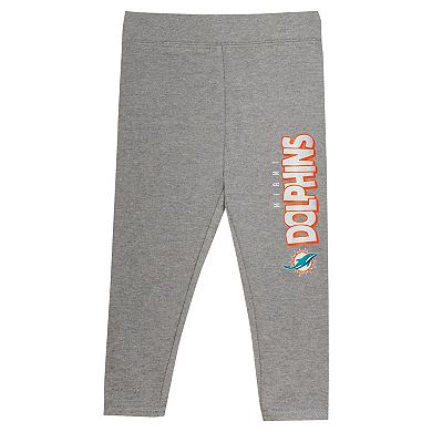 Toddler Miami Dolphins Club House Long Sleeve Hoodie Top and Leggings Two-Piece Set