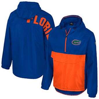 Men's Colosseum Royal Florida Gators Reloaded Anorak Half-Zip Jacket