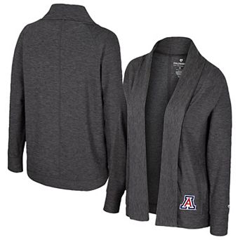 Women's Colosseum Charcoal Arizona Wildcats��Dash Cardigan