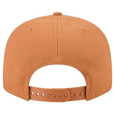 Men's New Era Tan Golden State Warriors Color Pack 9FIFTY Snapback Hat