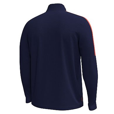 Men's Under Armour Navy Auburn Tigers Playoff Performance Quarter-Zip Jacket