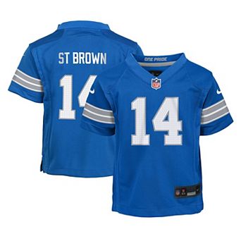 Infant Nike Amon-Ra St. Brown Blue Detroit Lions Player Game Jersey