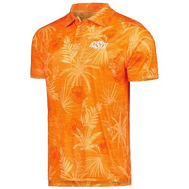 Men's Colosseum Orange Oklahoma State Cowboys Palms Team Polo